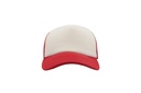 Czapka snapback z siateczką - White & Red & Red