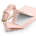 Zestaw Podróżny dwuczęściowy ze skóropodobnym wykończeniem - Soft Pink