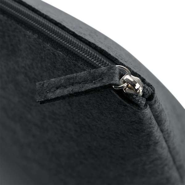 Filcowa kosmetyczka zapinana na zamek - Charcoal Melange