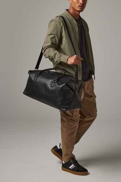 Torba weekendowa skórzana eco 25L - Black