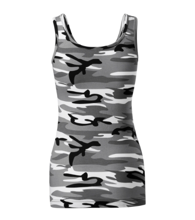 Top damski - camouflage gray - b