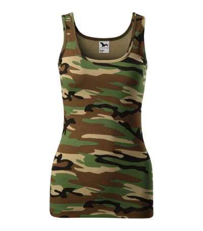 Top damski - camouflage brown - a