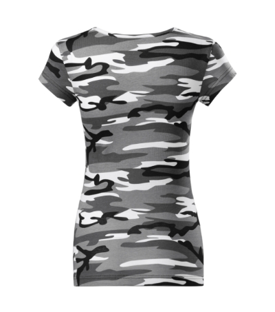 Koszulka damska - camouflage gray - b
