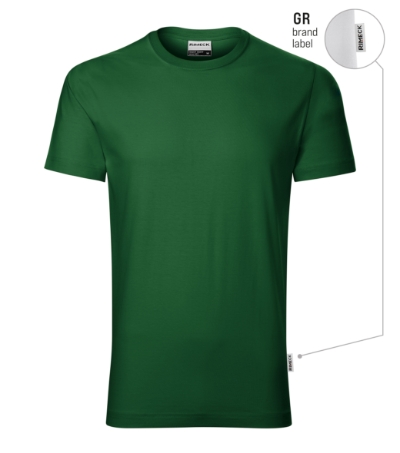 Koszulka męska - zieleń butelkowa 06 (brand label) - A