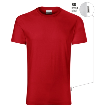 Koszulka męska - czerwony 07 (brand label) - A