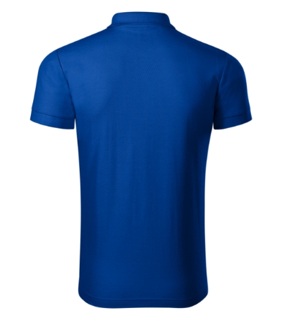 Koszulka polo męska - chabrowy - b