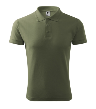 Koszulka polo męska - khaki - a