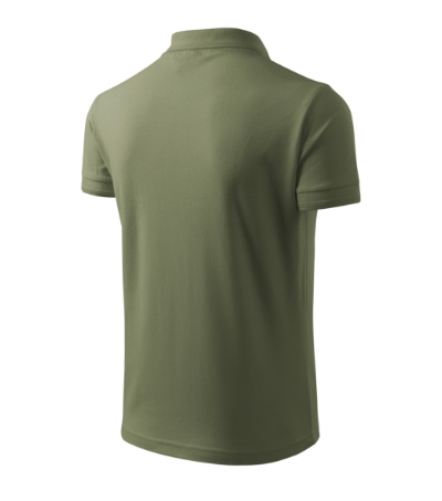 Koszulka polo męska - khaki - d
