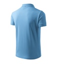 Koszulka polo męska - lazurowy - dv