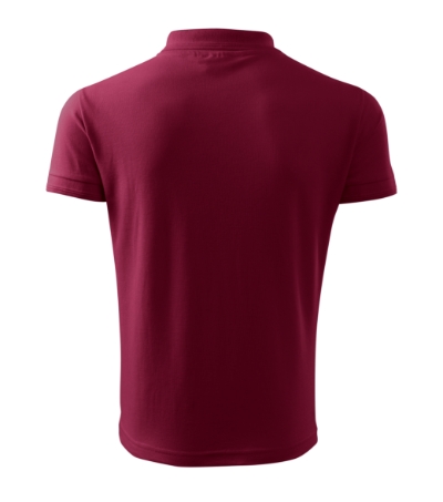 Koszulka polo męska - garnet - B