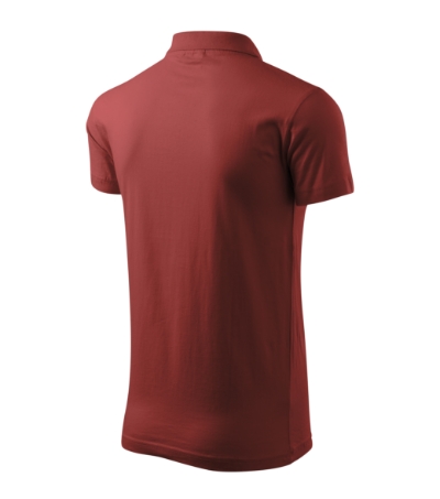 Koszulka polo męska - bordowy - d