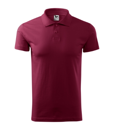 Koszulka polo męska - garnet - A