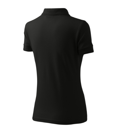 Koszulka polo damska - czarny - d
