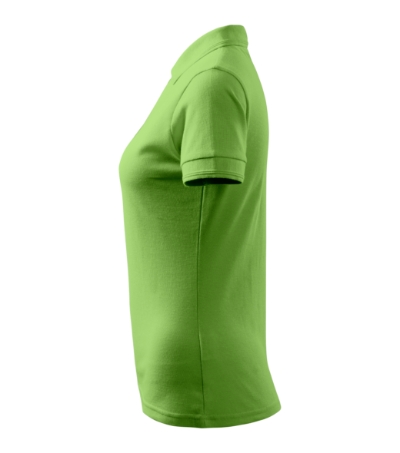 Koszulka polo damska - groszkowy - e