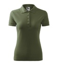 Koszulka polo damska - khaki - a