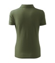 Koszulka polo damska - khaki - b