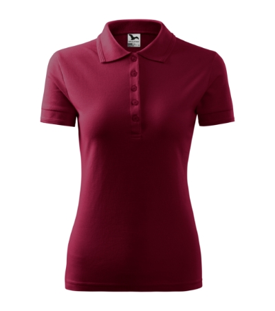 Koszulka polo damska - garnet - A