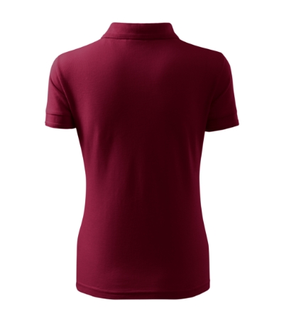 Koszulka polo damska - garnet - B