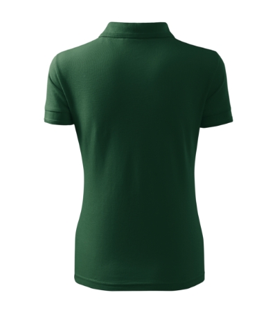 Koszulka polo damska - dark green - b