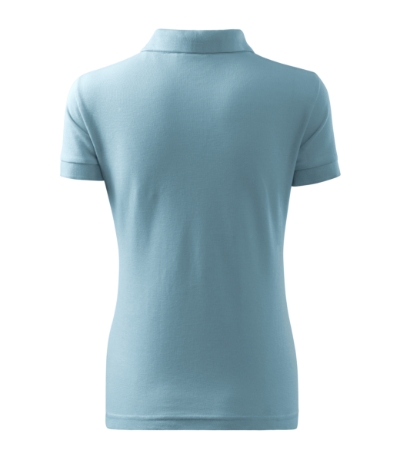 Koszulka polo damska - błękitny - bv