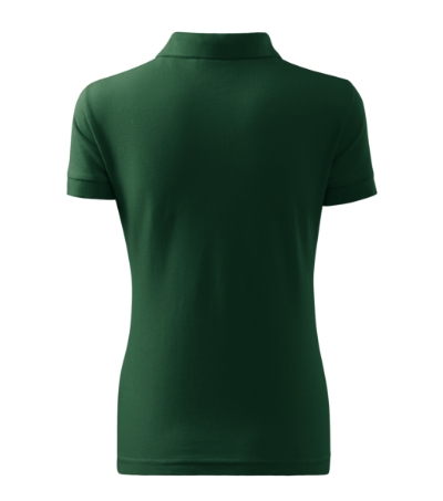 Koszulka polo damska - dark green - b