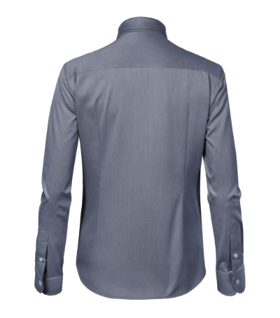 Koszula damska - storm gray melange - b