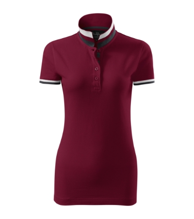 Koszulka polo damska - garnet - a