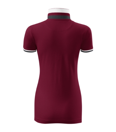 Koszulka polo damska - garnet - b