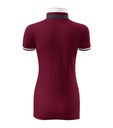 Koszulka polo damska - garnet - b