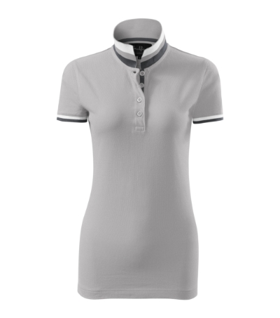 Koszulka polo damska - silver gray - a