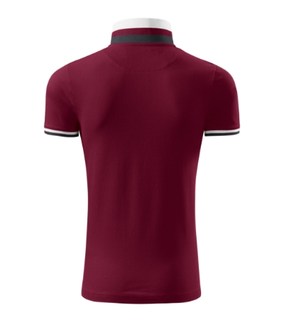 Koszulka polo męska - garnet - b