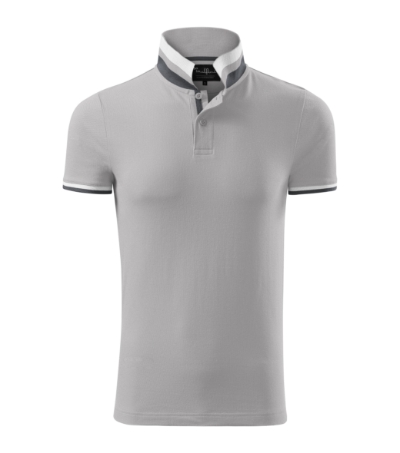 Koszulka polo męska - silver gray - a
