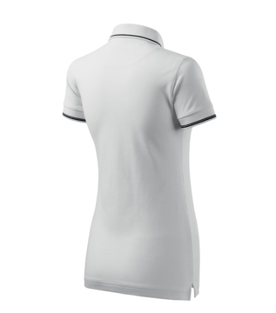 Koszulka polo damska - biały - d