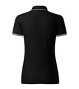 Koszulka polo damska - czarny - b