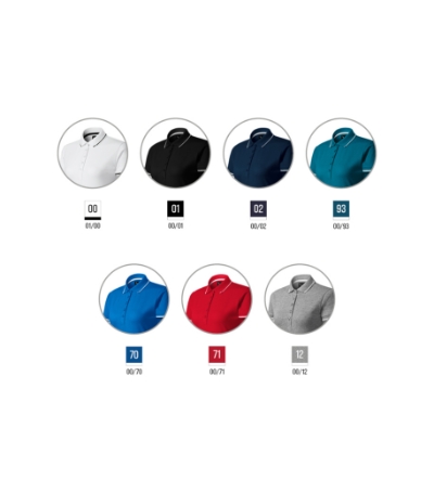 Koszulka polo damska - petrol blue - e