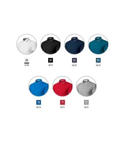 Koszulka polo męska - petrol blue - e