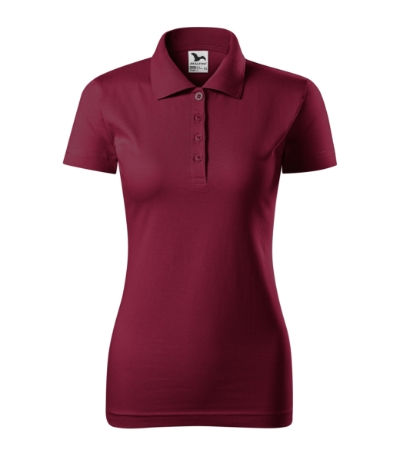Koszulka polo damska - garnet - A