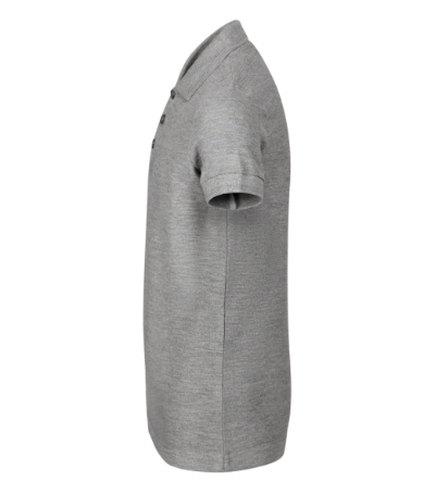 Koszulka polo dziecięca - ciemnoszary melanż - e