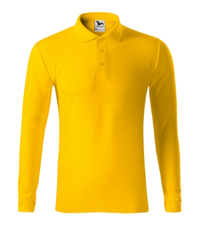 Koszulka polo męska - żółty - A