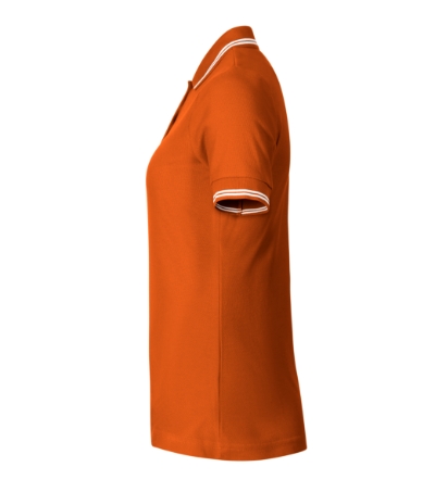 Koszulka polo damska - pomarańczowy - f