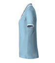 Koszulka polo damska - błękitny - f