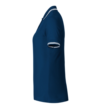 Koszulka polo damska - ciemnoniebieski - f