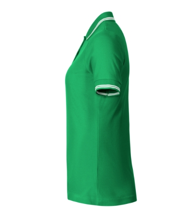 Koszulka polo damska - zieleń trawy - f