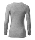 Koszulka damska - ciemnoszary melanż - b