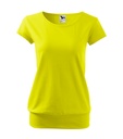 Koszulka damska - cytrynowy - a