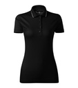 Koszulka polo damska - czarny - a