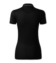 Koszulka polo damska - czarny - b