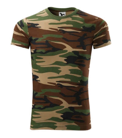 Koszulka unisex - camouflage brown - a