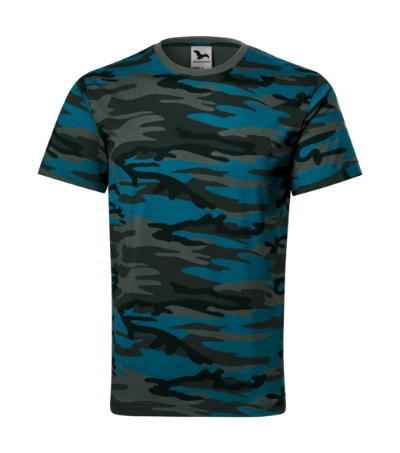Koszulka unisex - camouflage petrol - a