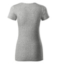 Koszulka damska - ciemnoszary melanż - b